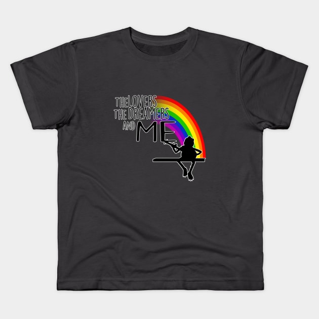 Rainbow Connection Dos Kids T-Shirt by PrinceHans Designs